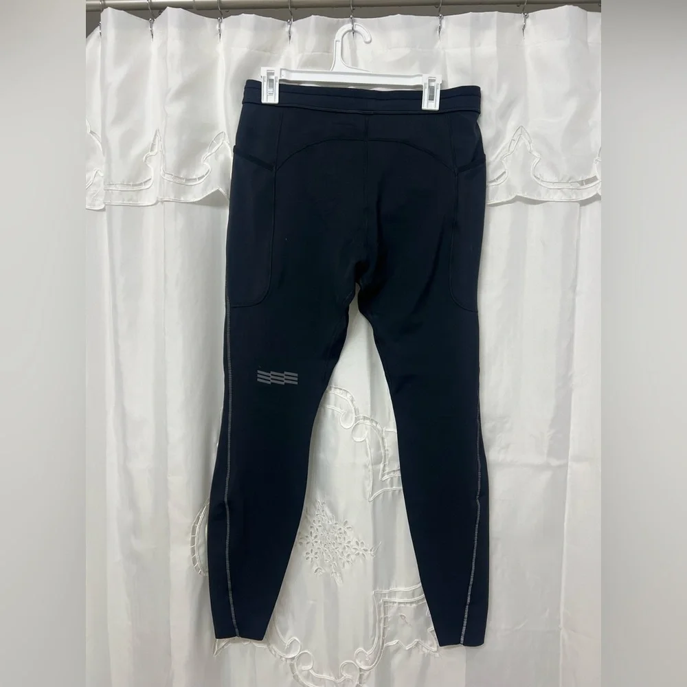 Janji Boreal Fleece Running Tights Men’s Large Black Thermal Trail Zip Pocket - Picture 4 of 13